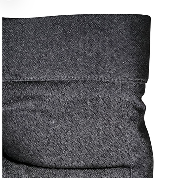 NWT Mario Serrani Pull On Pant Textured Black Size Large - Picture 8 of 15